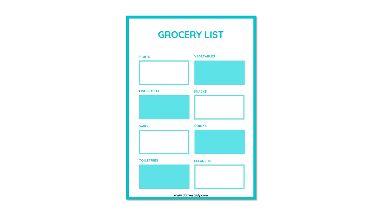 Grocery List Shadow Image - 12 Ways To Save Money And Shop Smart