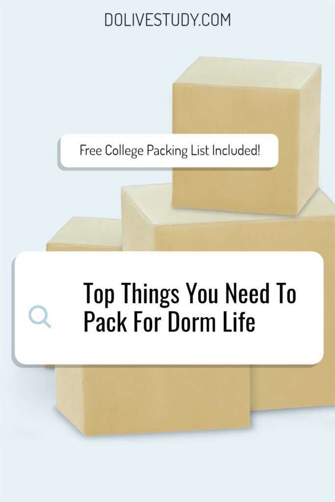 Top Things You Need To Pack For Dorm Life 1 683x1024 - What To Pack For College + Free College Packing List