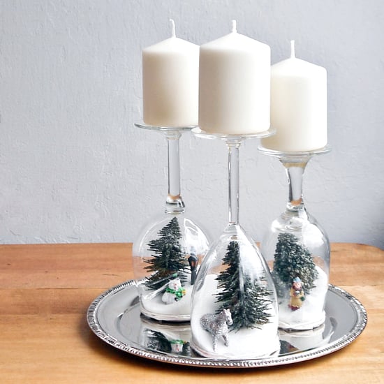 Wine Glasses diorama - Incredible Tips On How To Decorate For Christmas On A Budget