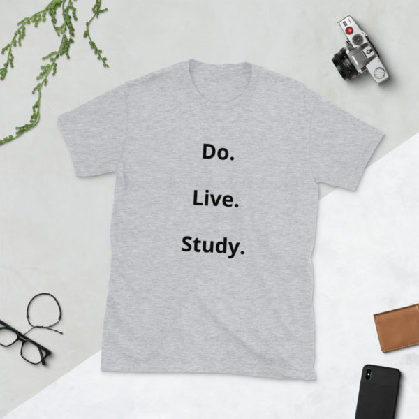 mockup 04d68a07 600x600 - Do. Live. Study. Short-Sleeve Unisex T-Shirt