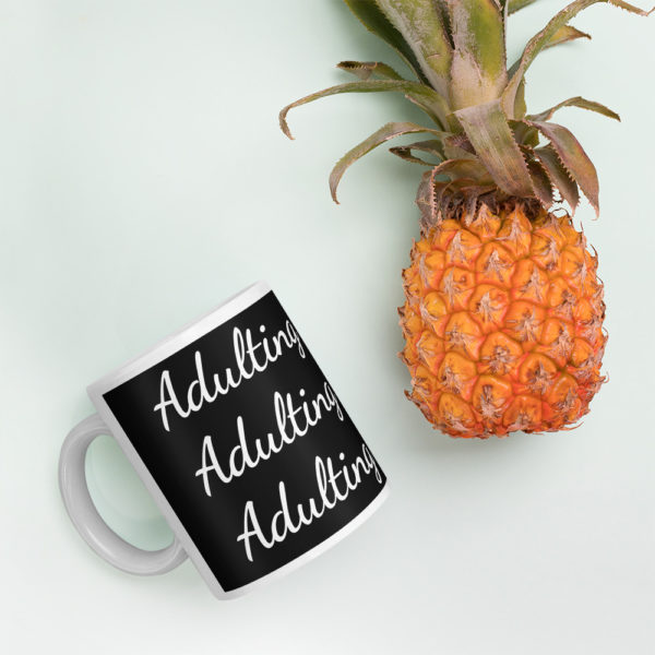 mockup 22f13961 600x600 - Black Adulting is Hard (x3) Mug