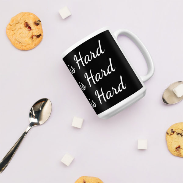 Black Adulting is Hard (x3) Mug - Image 6