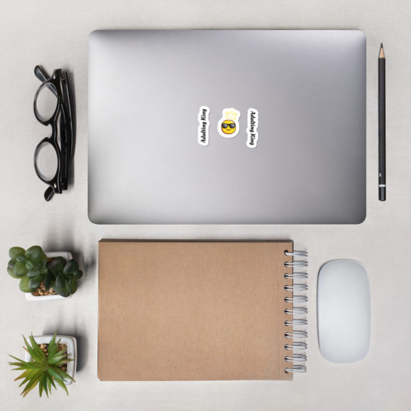 Adulting King Bubble-free stickers