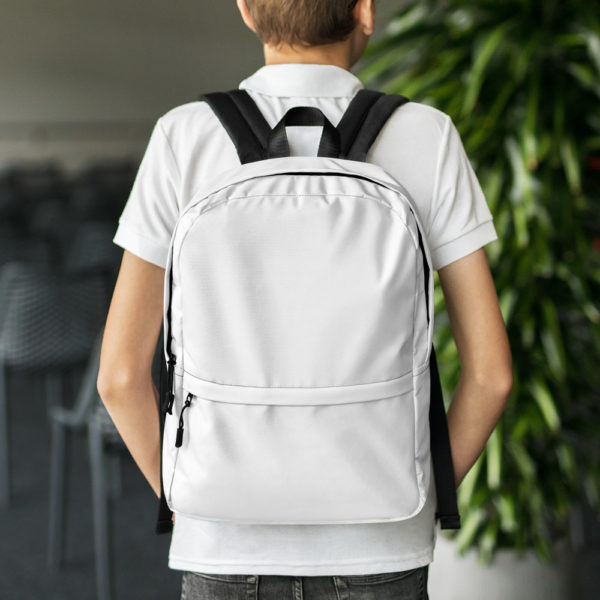 mockup a03c51cd 600x600 - White Adulting Backpack