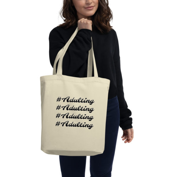 mockup b97a3c83 600x600 - Adulting Eco Tote Bag