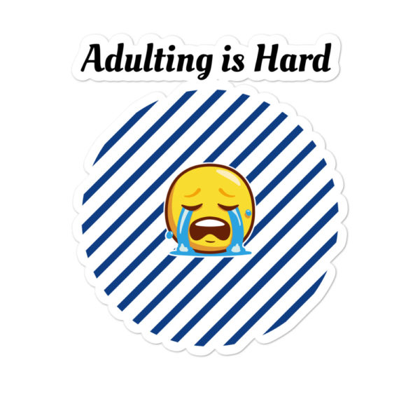 mockup f1a2d628 600x600 - Adulting is Hard Bubble-free stickers