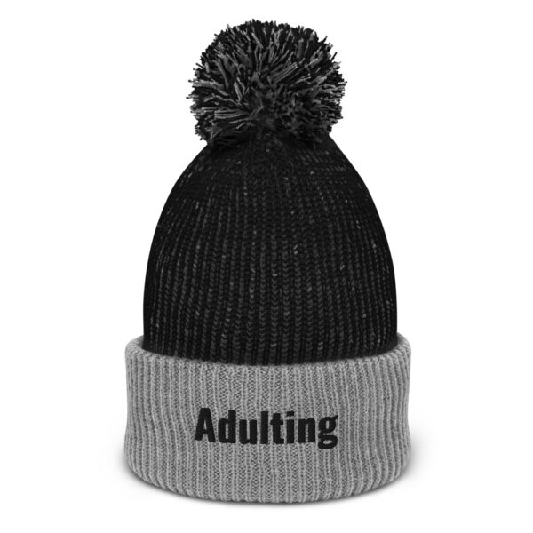 Adulting Pom-Pom Beanie